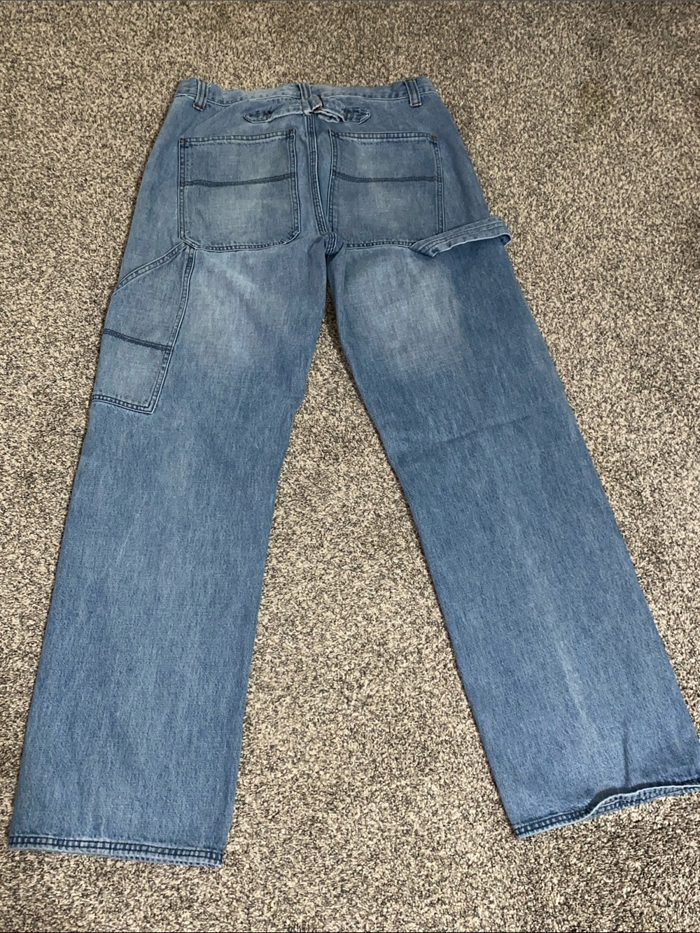 Vintage A/X Armani Exchange Carpenter Buckle Back Jeans Wide leg size 32 Reg.